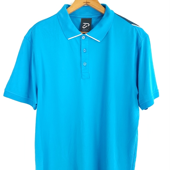 IJP Golf Polo Shirt Men's XL Blue Design by Ian Poulter Distressed - Picture 1 of 9